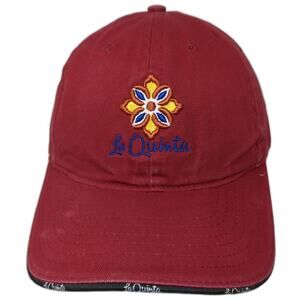Legendary Headwear Baseball Cap Red One Size Embroidered La Quinta Hotel Hat